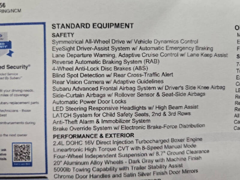 2022 Subaru Ascent Touring