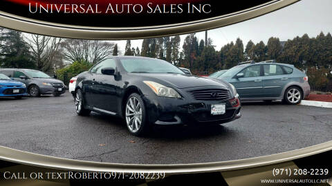 2010 Infiniti G37 Coupe for sale at Universal Auto Sales Inc in Salem OR