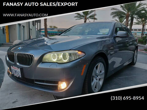 2012 BMW 5 Series for sale at FANASY AUTO SALES/EXPORT in Yorba Linda CA