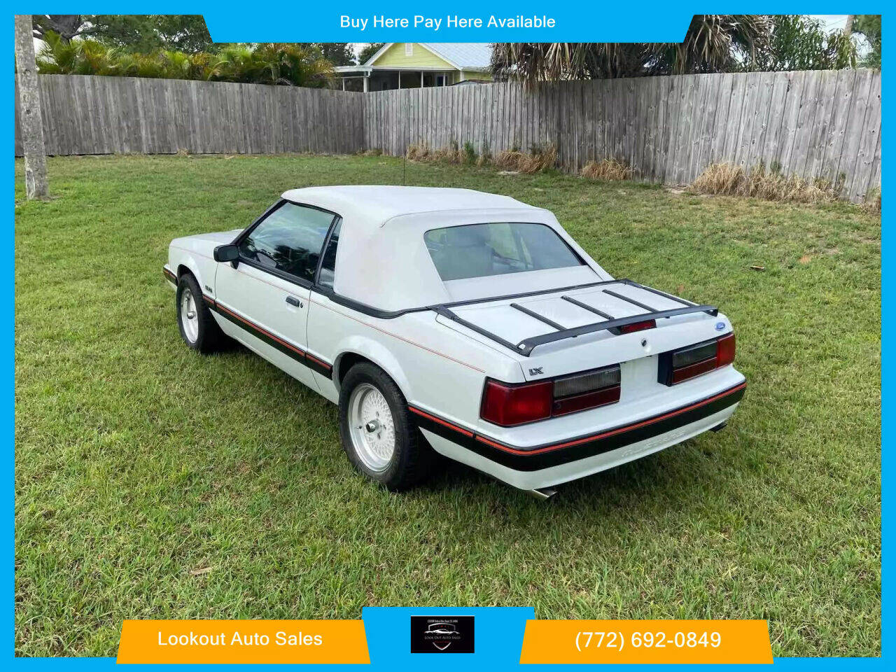 1989 Ford Mustang for sale at Lookout Auto Sales in Stuart, FL