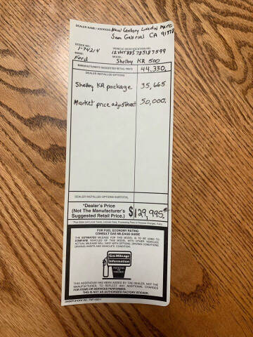 2008 Ford Shelby GT500