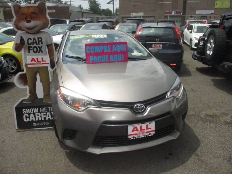 2015 Toyota Corolla for sale at ALL Luxury Cars in New Brunswick NJ