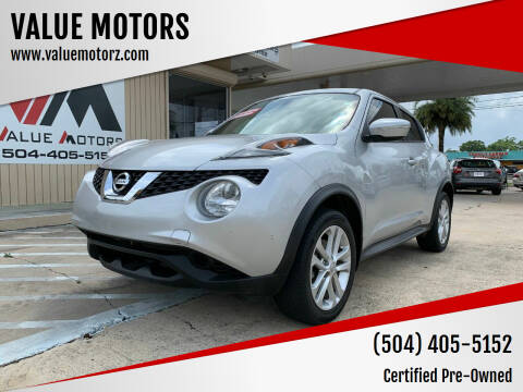 2017 Nissan JUKE for sale at VALUE MOTORS in Kenner LA