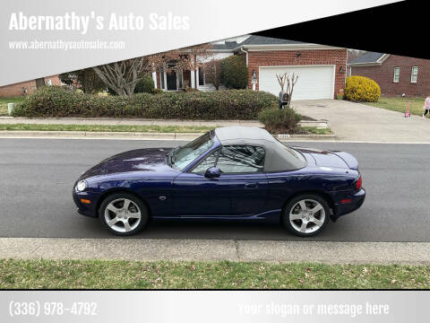 2003 Mazda MX-5 Miata for sale at Abernathy's Auto Sales in Kernersville NC