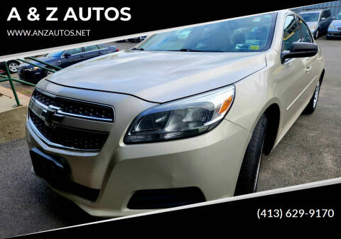 2013 Chevrolet Malibu for sale at A & Z AUTOS in Westfield MA