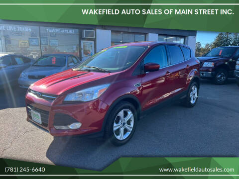 2014 Ford Escape for sale at Wakefield Auto Sales of Main Street Inc. in Wakefield MA