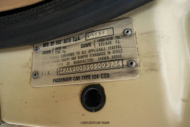 1982 FIAT 2000 Spider