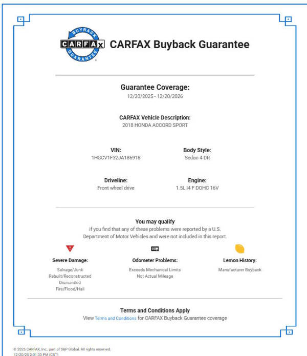 2018 Honda Accord Sport