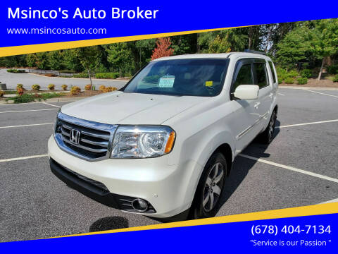 2012 Honda Pilot for sale at Msinco's Auto Broker in Snellville GA