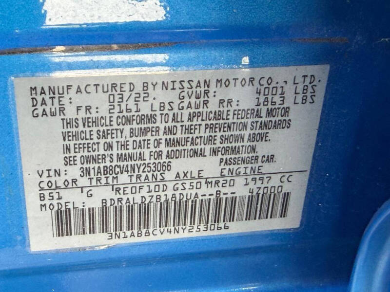 2022 Nissan Sentra SV