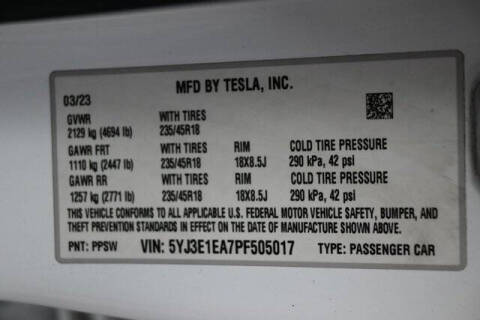 2023 Tesla Model 3