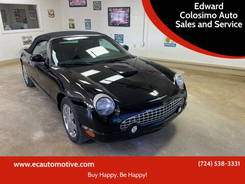 2002 Ford Thunderbird for sale at Edward Colosimo Auto Sales and Service in Evans City PA