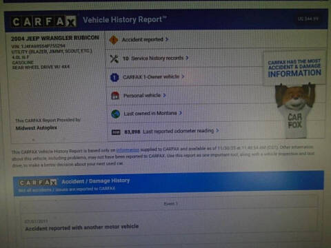 2004 Jeep Wrangler Rubicon