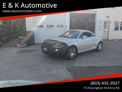 2001 Audi TT for sale at E & K Automotive in Derry NH