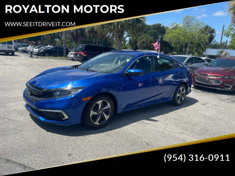 2020 Honda Civic for sale at ROYALTON MOTORS in Plantation FL