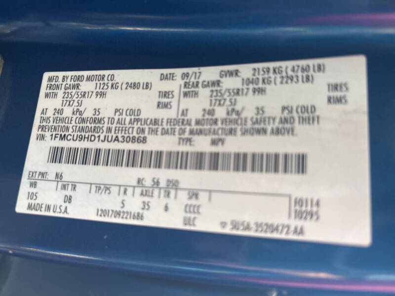 2018 Ford Escape SEL