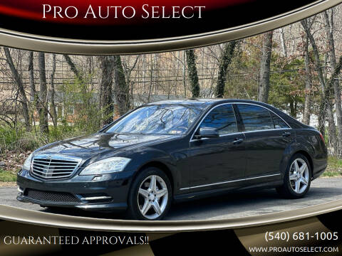 2011 Mercedes-Benz S-Class for sale at Pro Auto Select in Fredericksburg VA