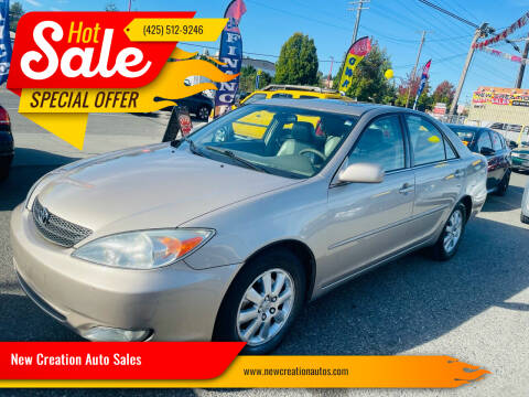 2004 Toyota Camry for sale at New Creation Auto Sales in Everett WA
