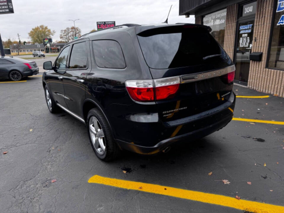 2011 Dodge Durango for sale at Dynasty Auto Sales in Eastpointe, MI