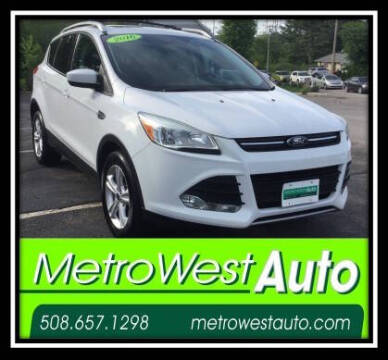 2016 Ford Escape for sale at Metro West Auto in Bellingham MA