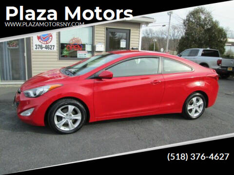 2013 Hyundai Elantra Coupe for sale at Plaza Motors in Rensselaer NY