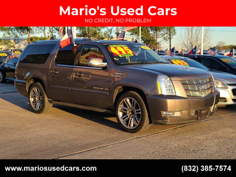 2012 Cadillac Escalade ESV for sale at Mario's Used Cars in Houston TX