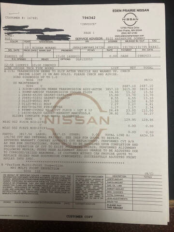 2010 Nissan Murano SL