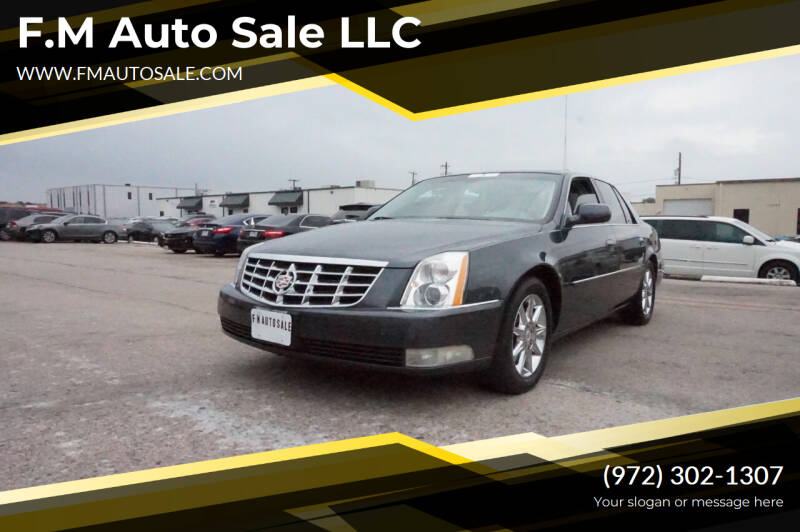 2010 Cadillac DTS for sale at F.M Auto Sale LLC in Dallas TX