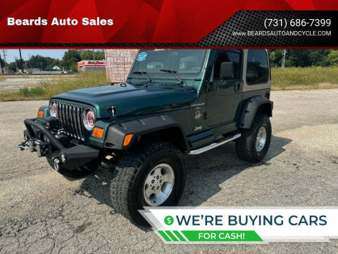 2001 Jeep Wrangler for sale at Beards Auto Sales in Milan TN