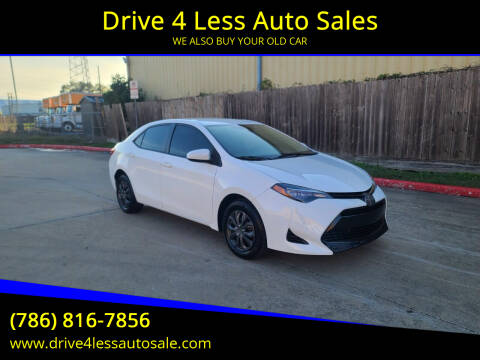 2017 Toyota Corolla for sale at Drive 4 Less Auto Sales in Houston TX