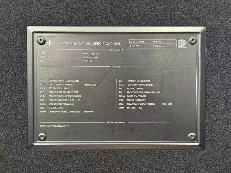 2016 Ferrari 488 GTB