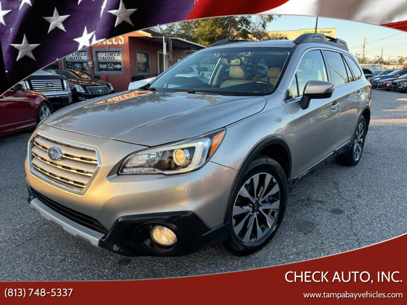 2015 Subaru Outback for sale at CHECK AUTO, INC. in Tampa FL