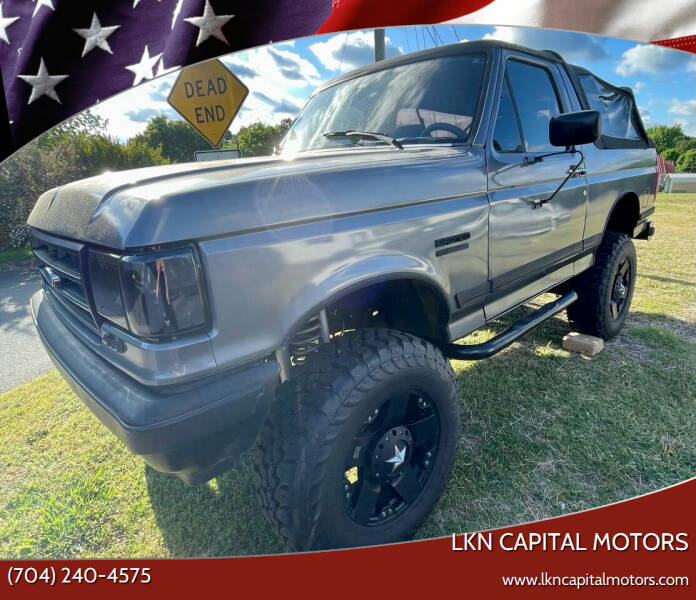 1988 Ford Bronco for sale at LKN Capital Motors in Lincolnton NC
