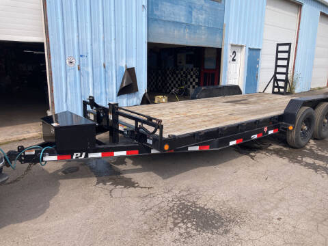 2022 Pj 20' Equipment trailer 14k gvw for sale at Ogden Auto Sales LLC in Spencerport NY