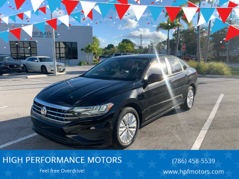 2019 Volkswagen Jetta for sale at HIGH PERFORMANCE MOTORS in Hollywood FL