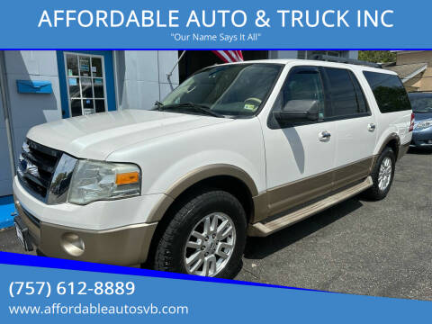 2011 Ford Expedition EL for sale at AFFORDABLE AUTO & TRUCK INC in Virginia Beach VA