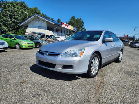 2007 Honda Accord for sale at Leavitt Auto Sales and Used Car City in Everett WA