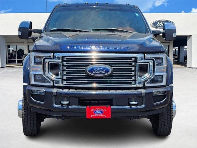 Used 2022 Ford F-450 Super Duty Platinum with VIN 1FT8W4DT6NEC61642 for sale in Mabank, TX