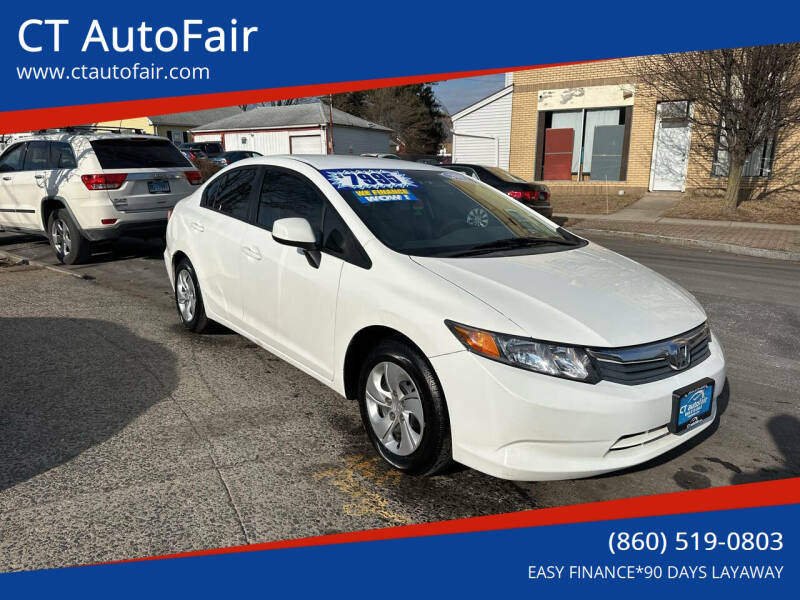 2012 Honda Civic for sale at CT AutoFair in West Hartford CT