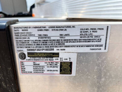 2023 Legend Premium 7X20 OPEN CAR HAULER