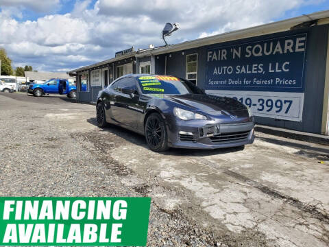 2013 Subaru BRZ for sale at Fair 'N Square Auto Sales, LLC in Auburn WA