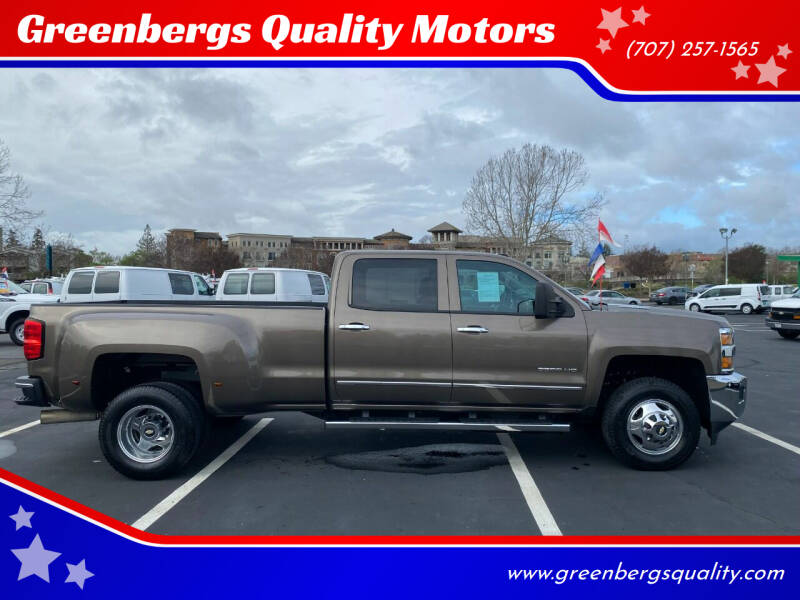 2015 Chevrolet Silverado 3500HD for sale at Greenbergs Quality Motors in Napa CA