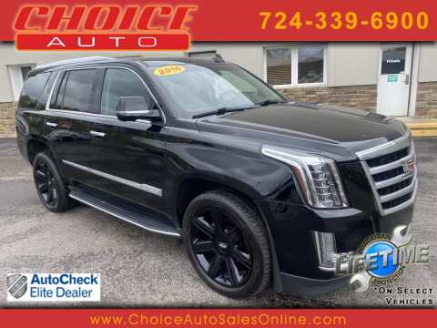 2016 Cadillac Escalade for sale at CHOICE AUTO SALES in Murrysville PA