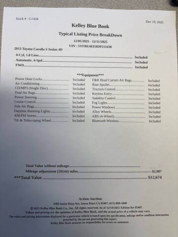 2013 Toyota Corolla S