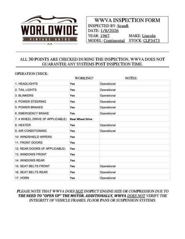 1967 Lincoln Continental