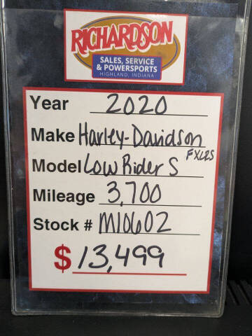 2020 Harley-Davidson Low Rider S