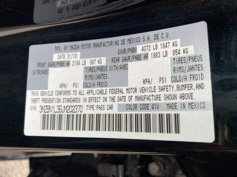 2018 Mazda MAZDA3 Touring