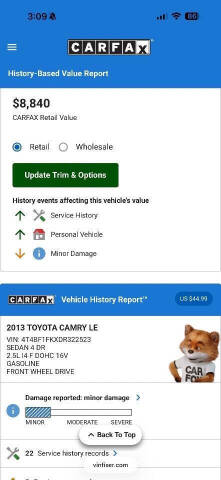 2013 Toyota Camry LE