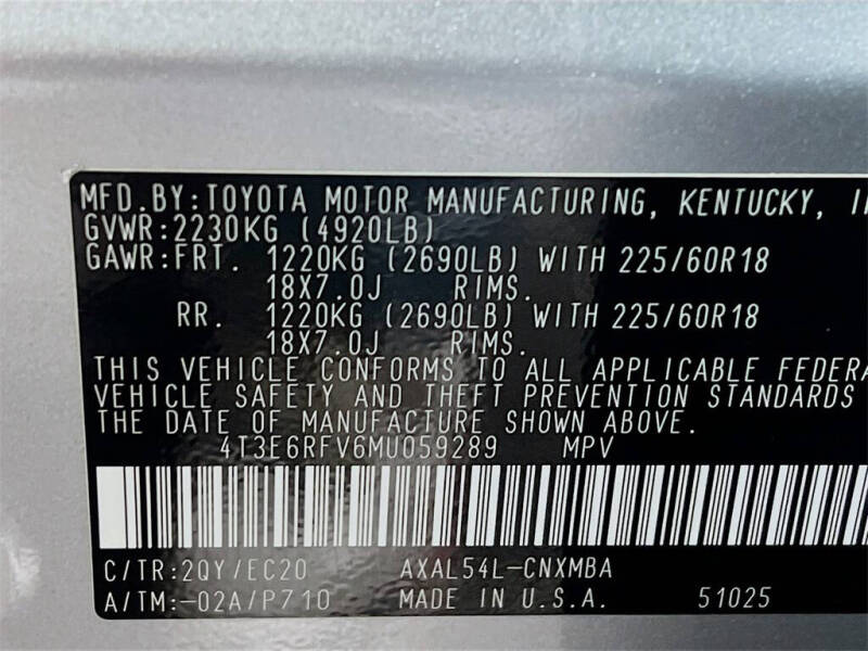 2021 Toyota RAV4 Hybrid XSE