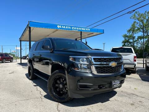 2019 Chevrolet Tahoe for sale at Quality Investments in Tyler TX